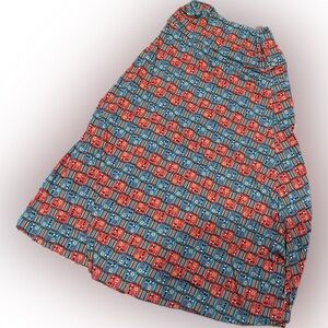 💕 Lularoe maxi$15 or 3/$35 orange & teal Aztec 3x Lularoe maxi skirt never worn